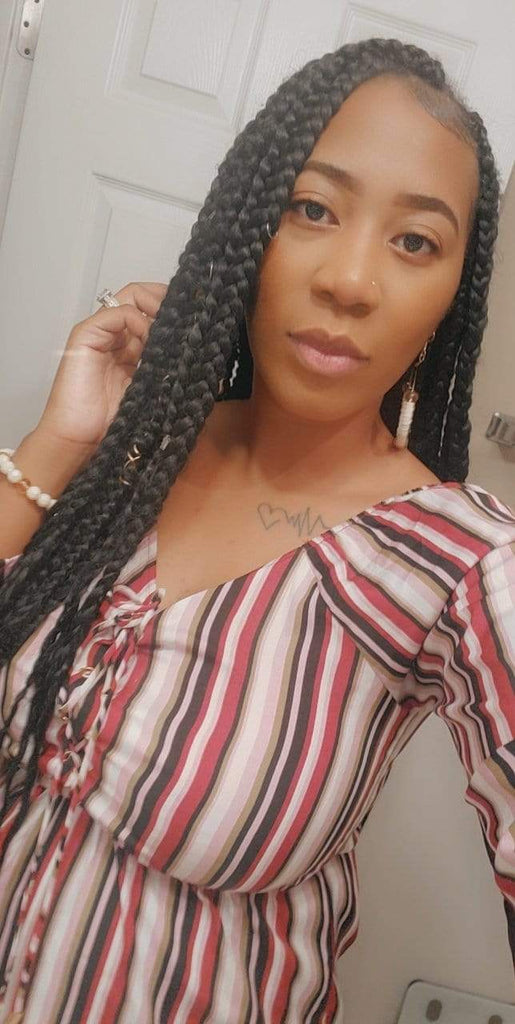 Elle Shanell Clay Beads Hoop Earrings