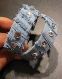 Denim Cuff Bracelet