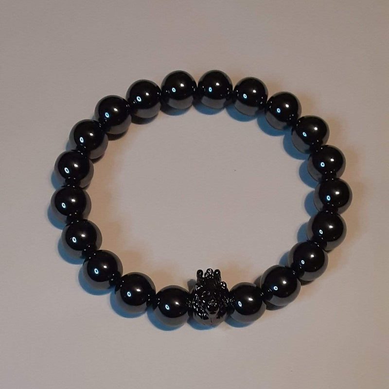 Elle Shanell Men's Gunmetal Hematite Bracelet