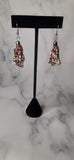 Multi Colored Seed Bead Earrings