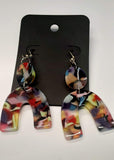 Multicolored Geometric Earrings