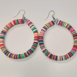 Multicolored Hoop Earrings