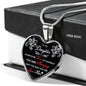 ShineOn Fulfillment Jewelry Daughter Heart Necklace