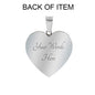 ShineOn Fulfillment Jewelry Heart Pendant Silver Bangle / Yes To My Daughter Bangle