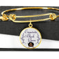 ShineOn Fulfillment Jewelry Luxury Bangle (Gold) / No Exquisite Black Queen Bracelet