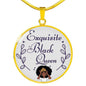 ShineOn Fulfillment Jewelry Luxury Necklace (Gold) / No Exquisite Black Queen Necklace