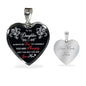 ShineOn Fulfillment Jewelry Luxury Necklace (Silver) / Yes Daughter Heart Necklace