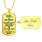 ShineOn Fulfillment Jewelry Military Chain (Gold) / Yes To My Husband Military Necklace