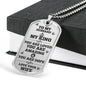 ShineOn Fulfillment Jewelry Military Chain (Silver) / No To My Husband Military Necklace