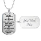 ShineOn Fulfillment Jewelry Military Chain (Silver) / Yes To My Husband Military Necklace