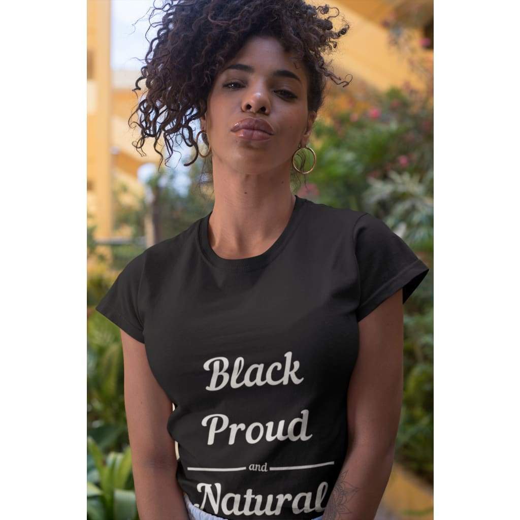 Elle Shanell Black / XS Black Proud Natural T Shirt