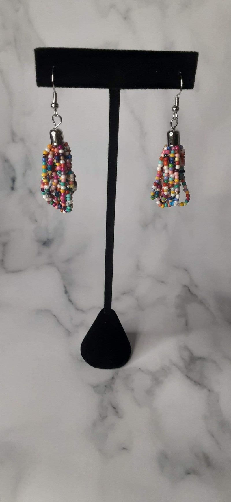 Elle Shanell Multi Colored Seed Bead Earrings
