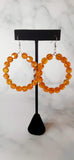 Elle Shanell Orange Crystal Earrings