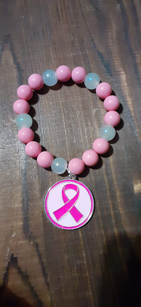 Elle Shanell Pink Ribbon Breast Cancer Awareness Bracelet