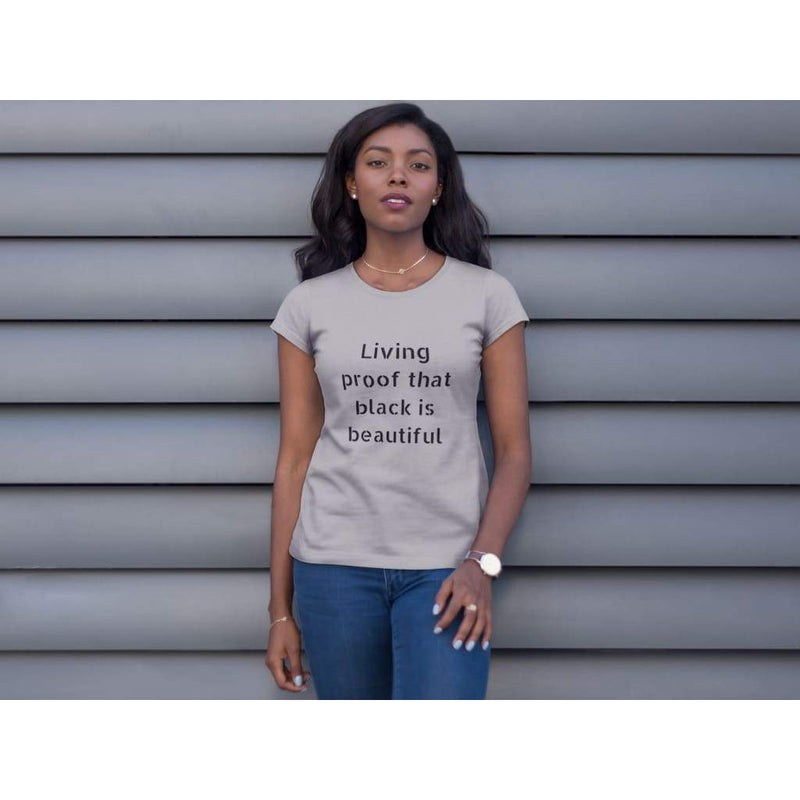 Elle Shanell Silver / S Black is Beautiful T-Shirt